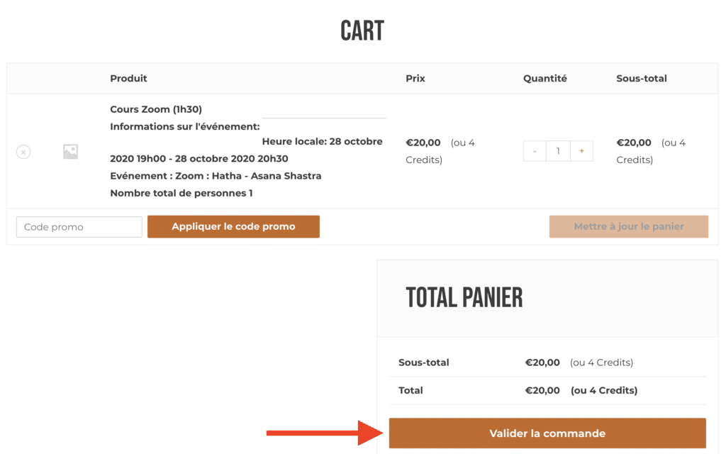 Cart - Validez la commande