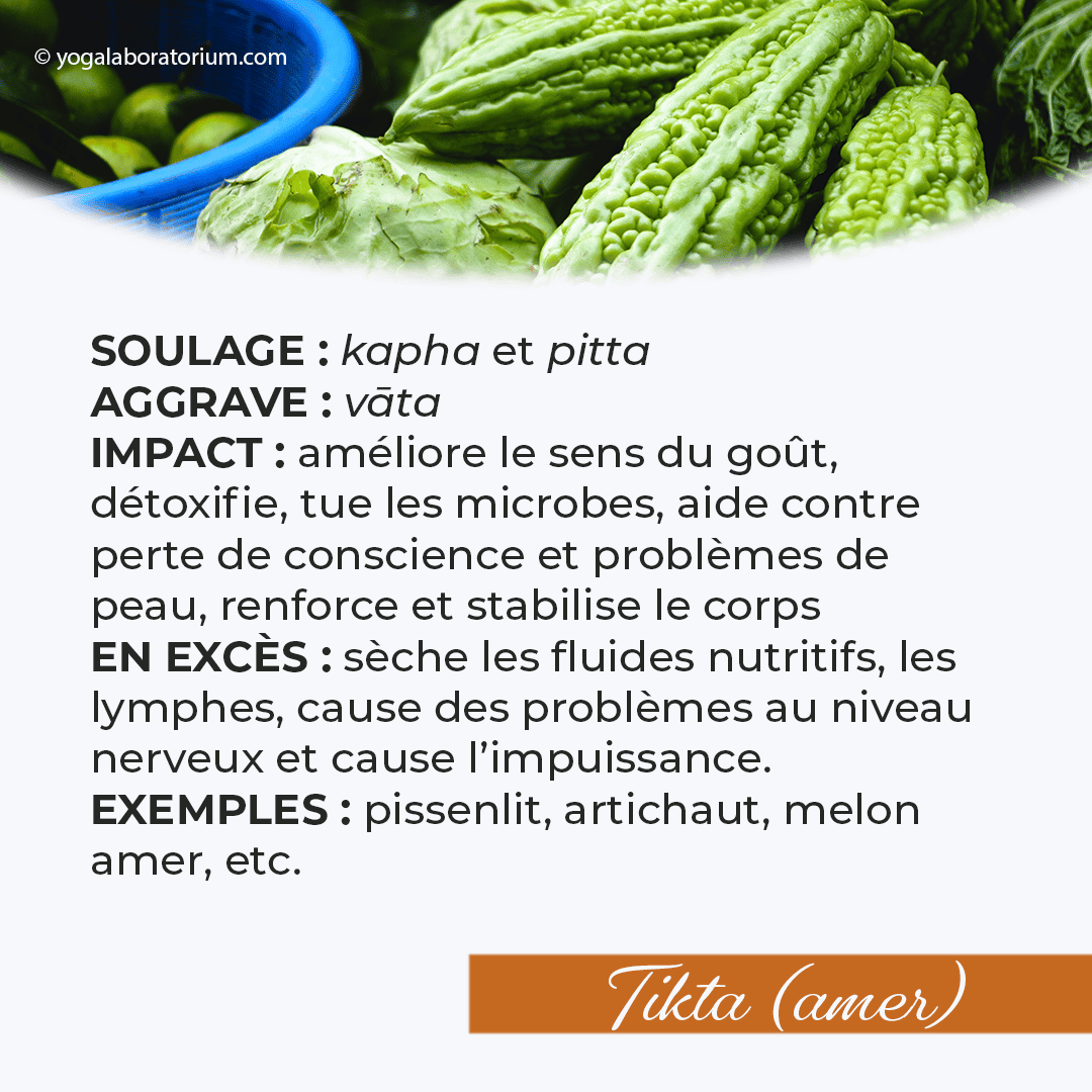 Ayurveda - le gout amer